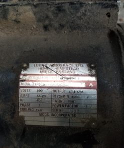 Lucas Generator 12.5kva 36 Amps 400hz, 3 phase - Image 2
